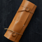 8-Slot Leather Chef Knife Carrier