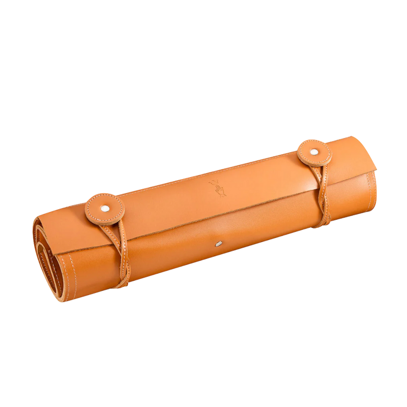 8-Slot Leather Chef Knife Carrier